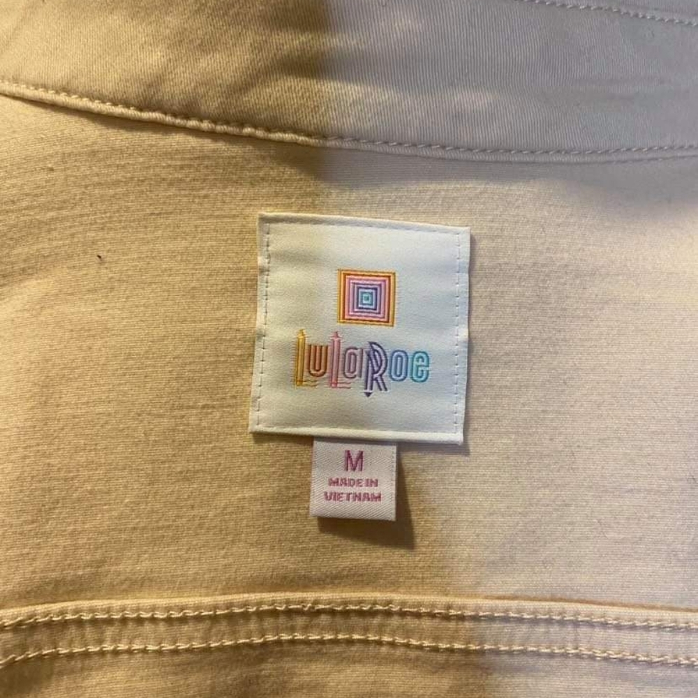 Lularoe Light Pink Rose Harvey Jacket Jean Jacket - Picture 2 of 5